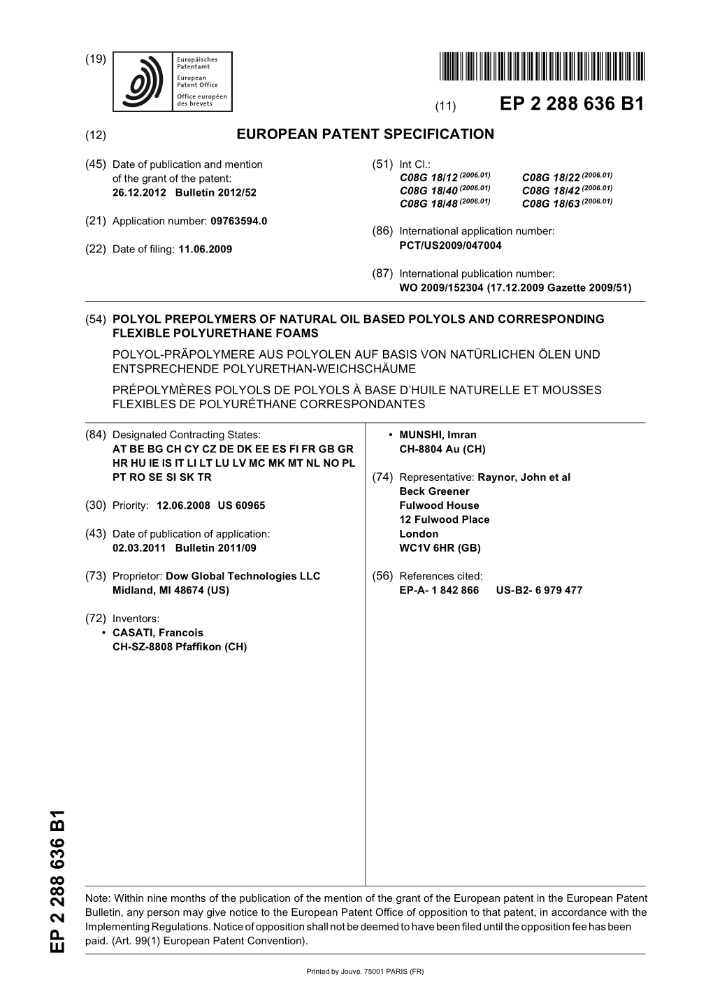 Polyol Prepolymers of Natural Oil Based Polyols