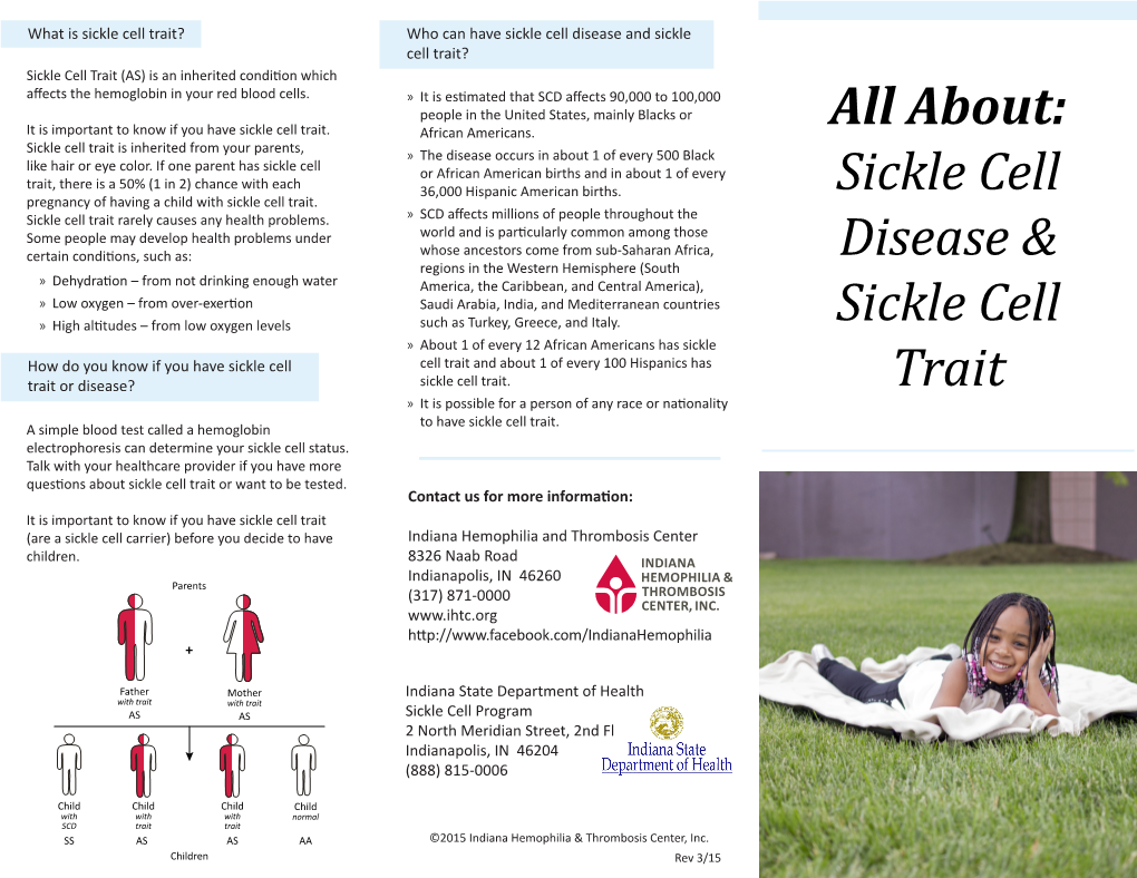 Sickle Cell Disease Brochure