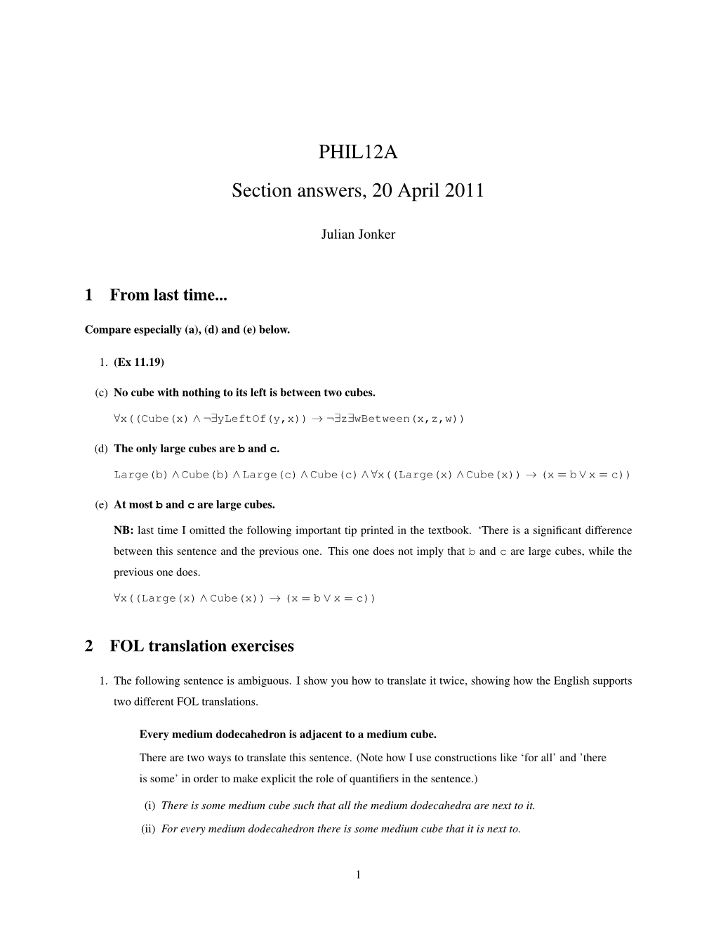 PHIL12A Section Answers, 20 April 2011