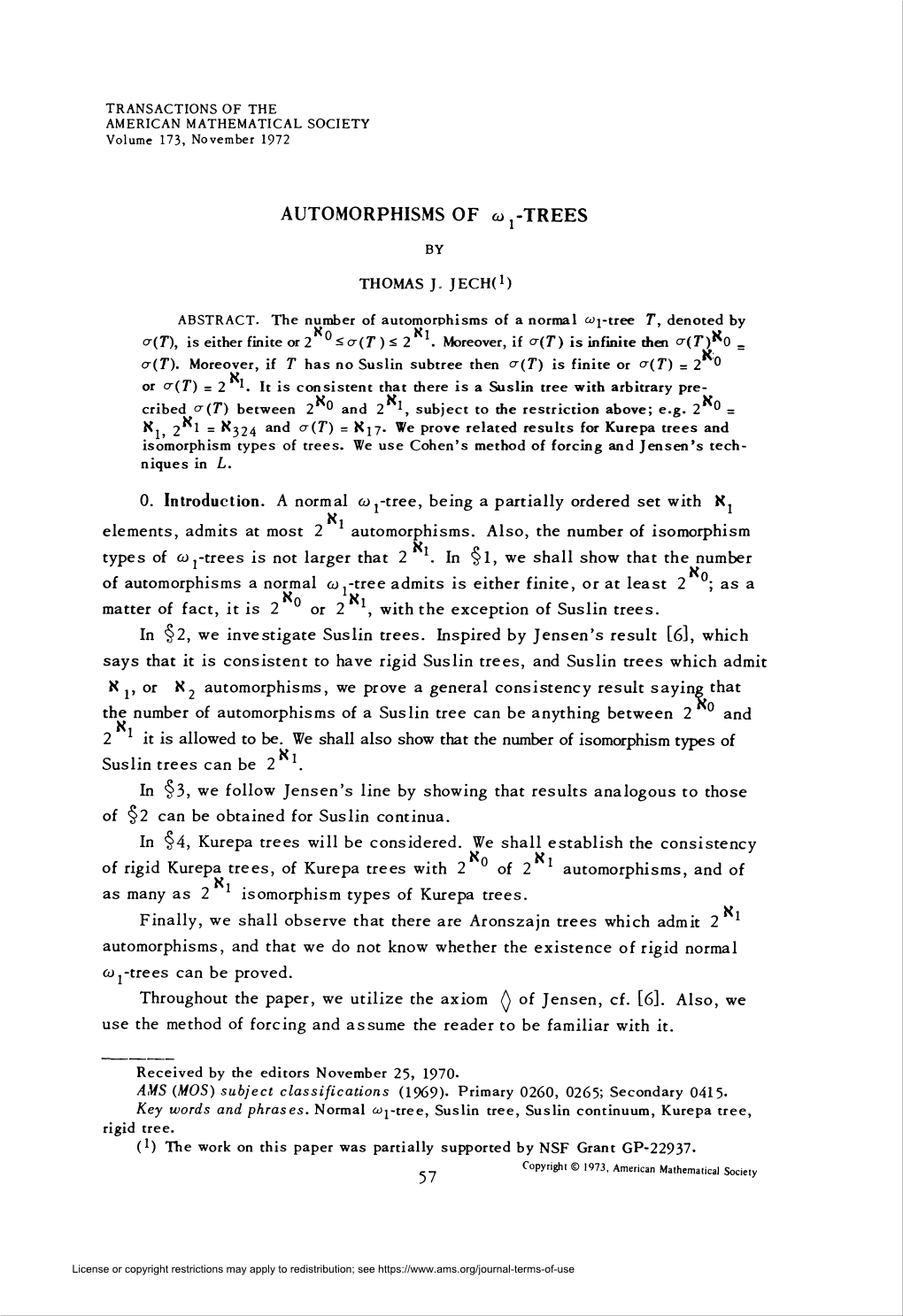 AUTOMORPHISMS of A^-TREES