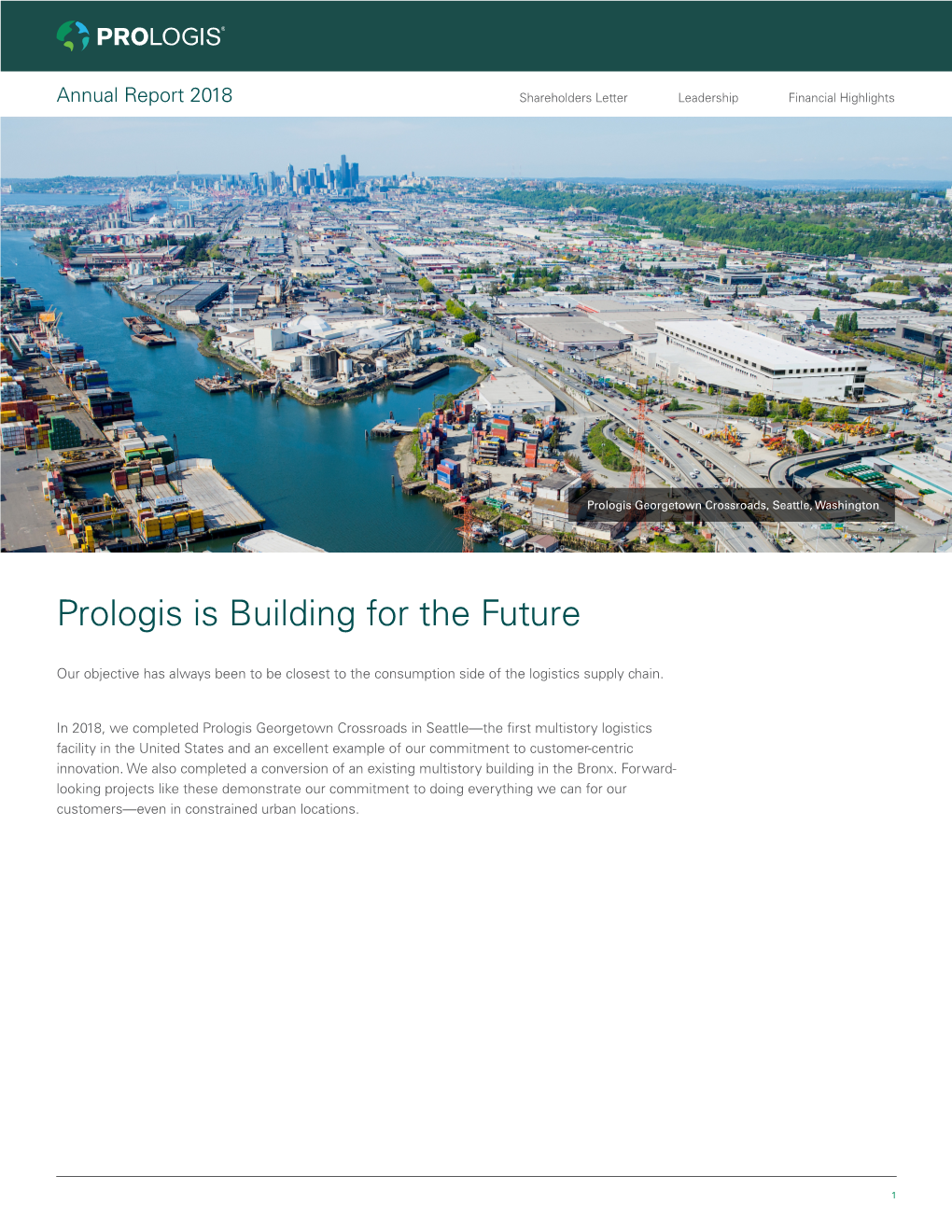 Prologis 2018 Annual Report