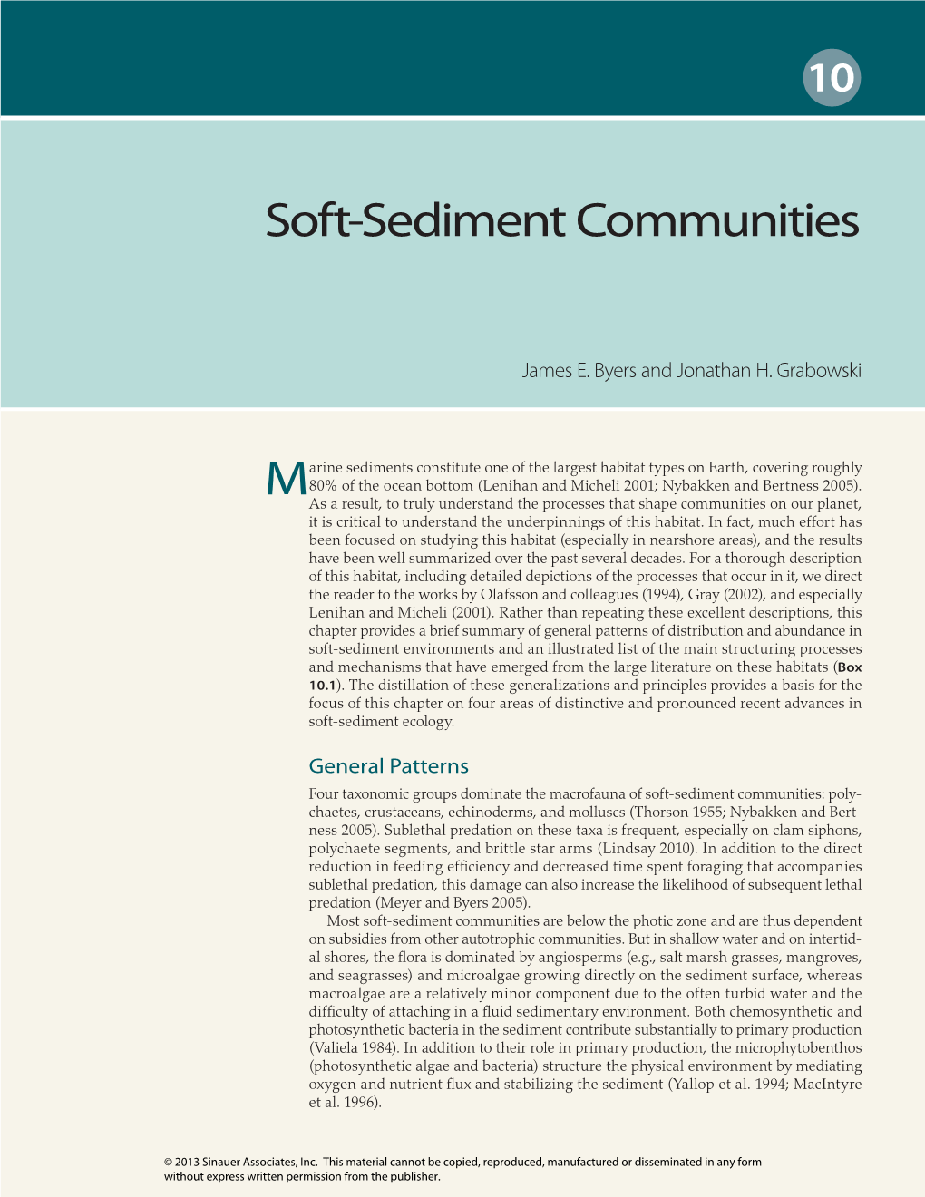 Soft-Sediment Communities M