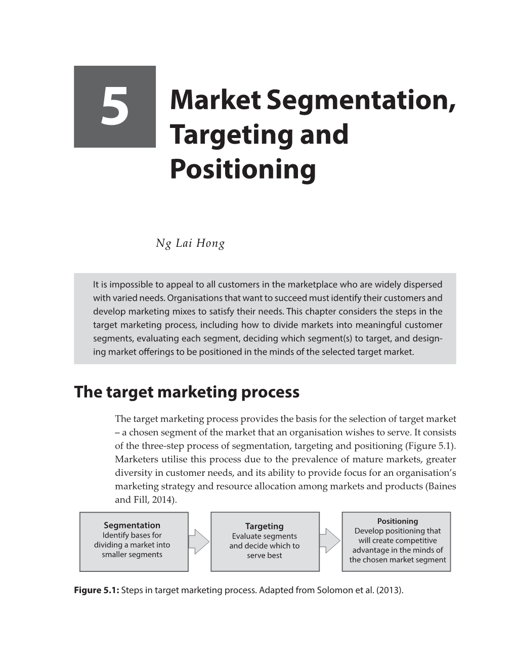 5 Market Segmentation, Targeting and Positioning