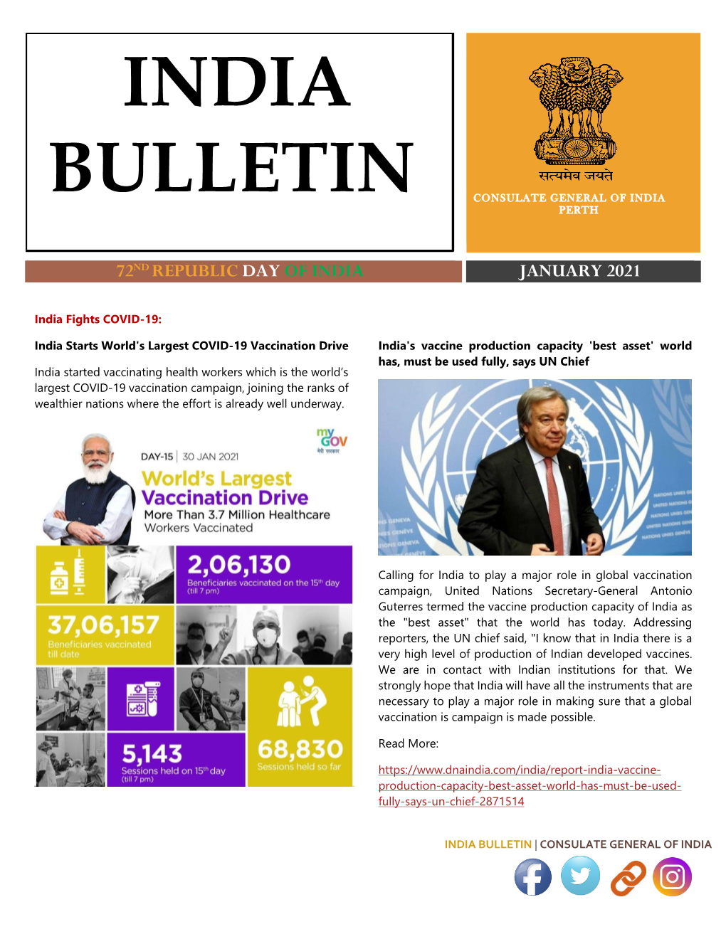 India Bulletin | Consulate General of India