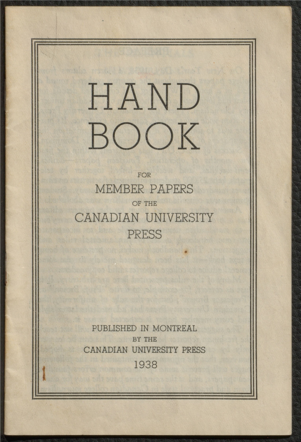Member Papers Canadian University Press