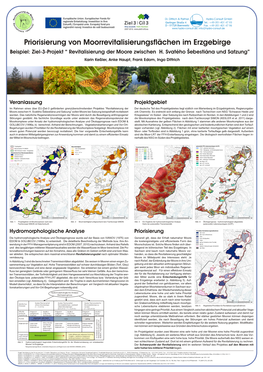Revitalisierung Der Moore Zwischen H. Svatého Šebestiána Und Satzung” Karin Keßler, Anke Haupt, Frank Edom, Ingo Dittrich