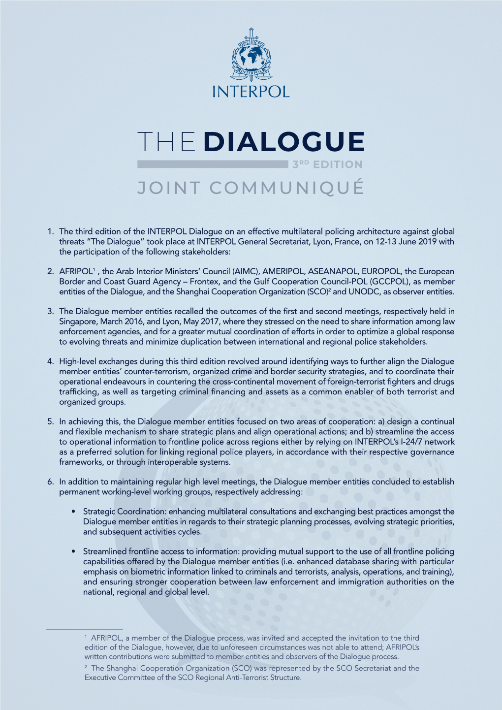 The Dialogue 3Rd Edition Joint Communiqué