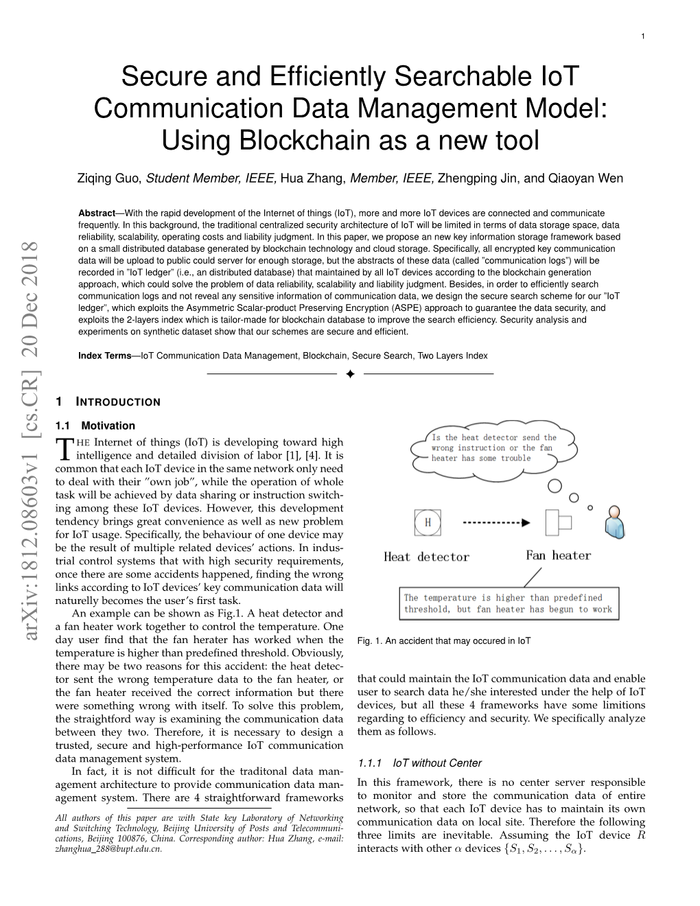 Secure and Efficiently Searchable Iot Communication Data Management