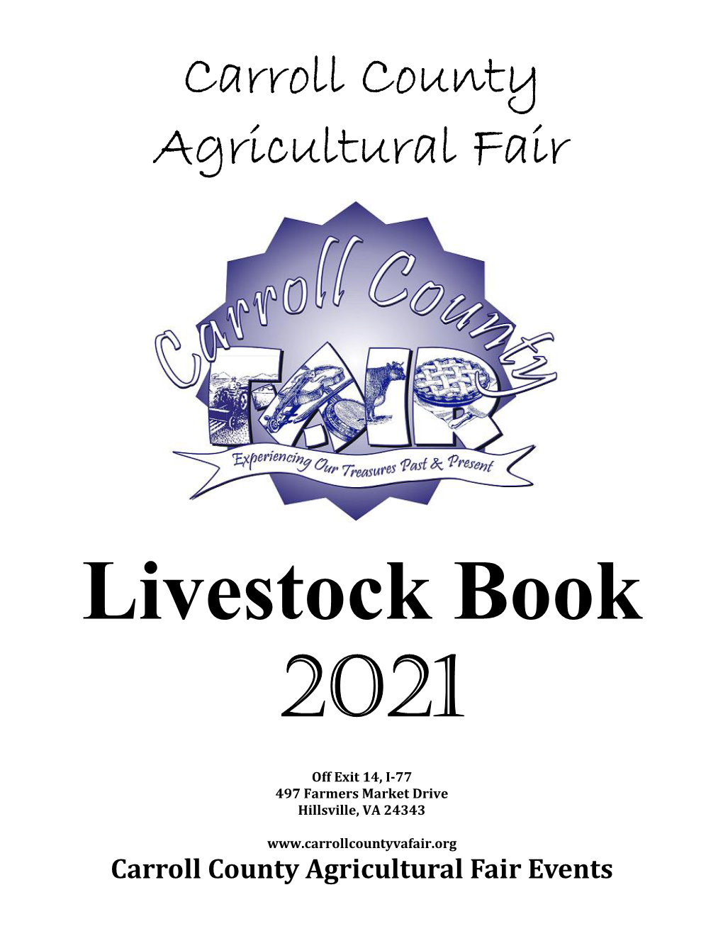 2021 Livestock Book Finalized