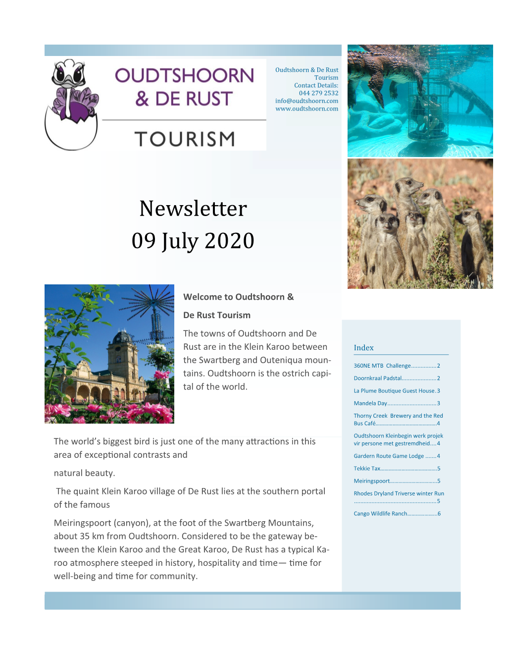 Newsletter 09 July 2020