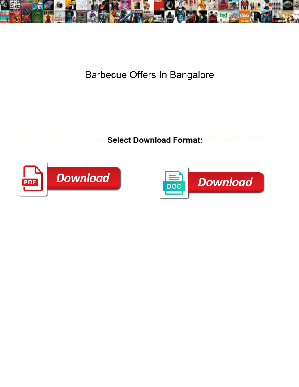 Barbecue Offers in Bangalore