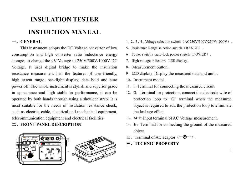 Insulation Tester