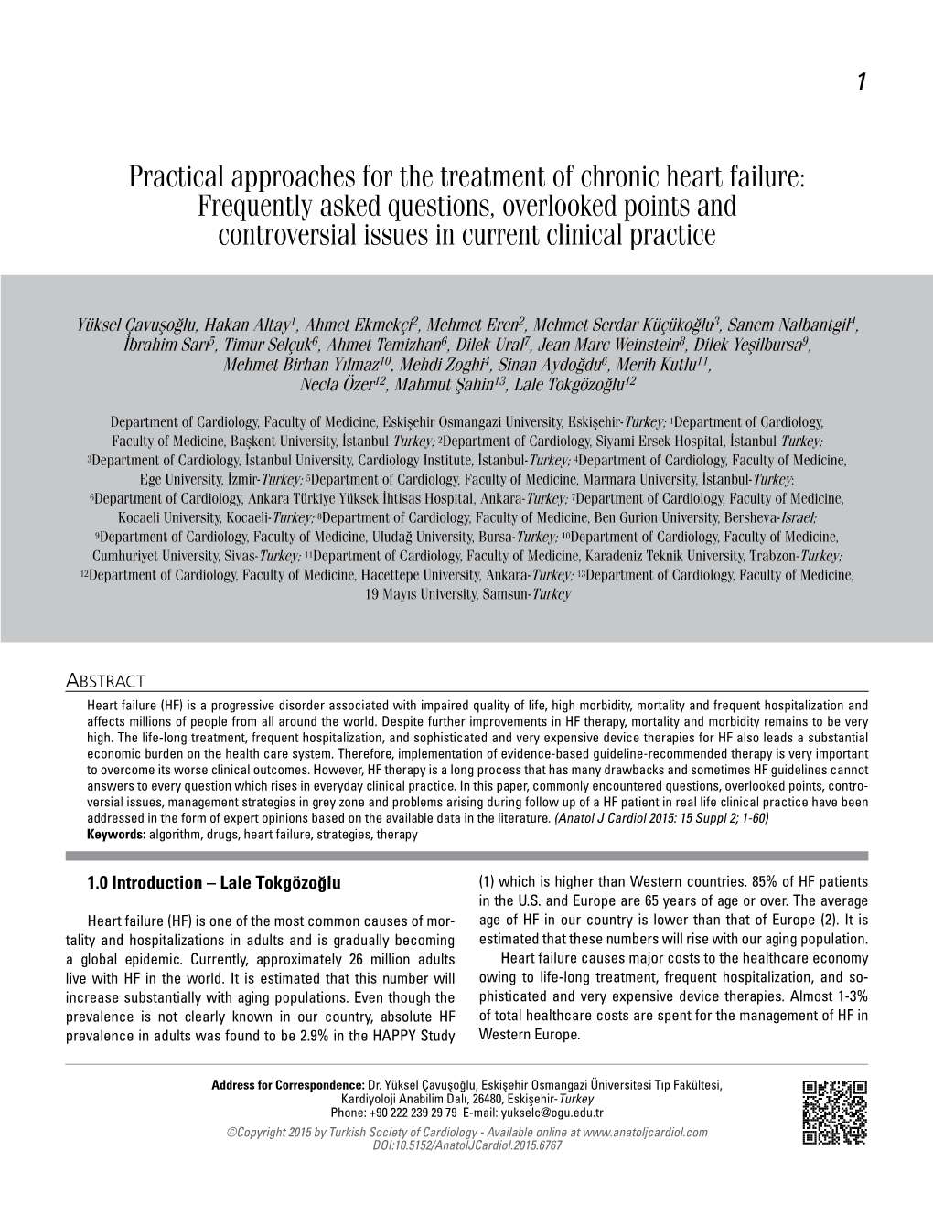 Practical Approaches for the Treatment of Chronic Heart Failure: Frequently Asked Questions, Overlooked Points and Controversial Issues in Current Clinical Practice