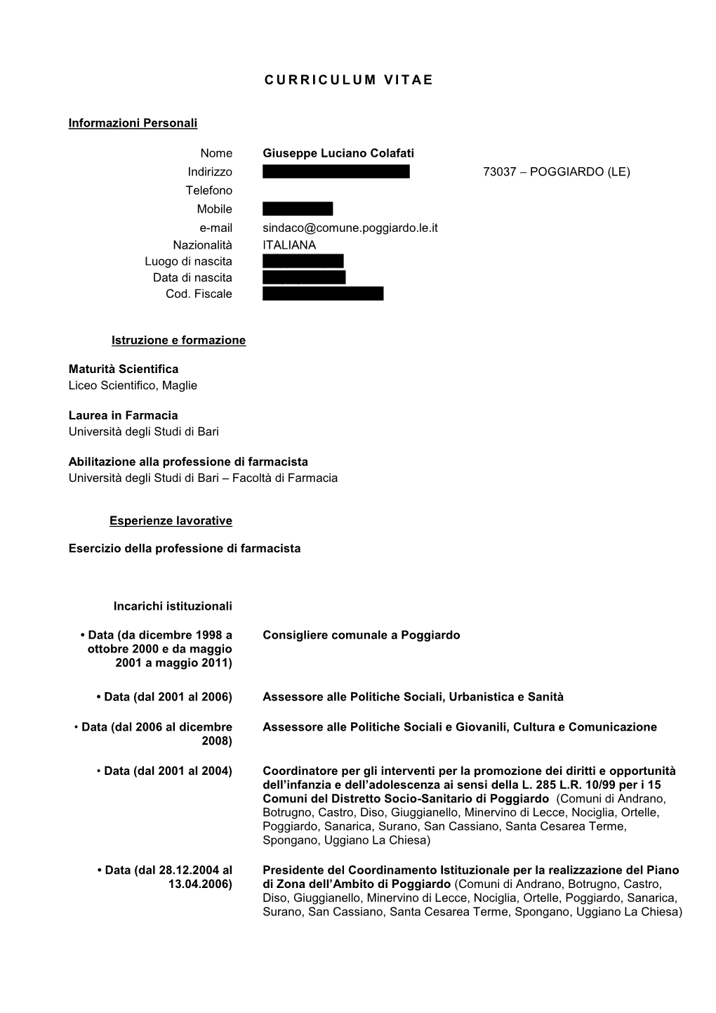 Curriculum-Sindaco-Colafati-2017.Pdf