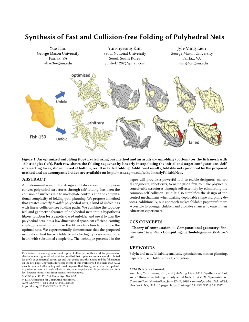 Synthesis of Fast and Collision-Free Folding of Polyhedral Nets