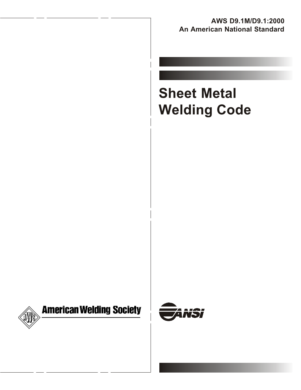 Sheet Metal Welding Code