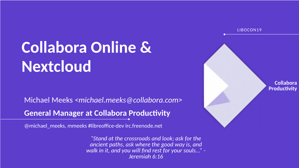 Collabora Online & Nextcloud