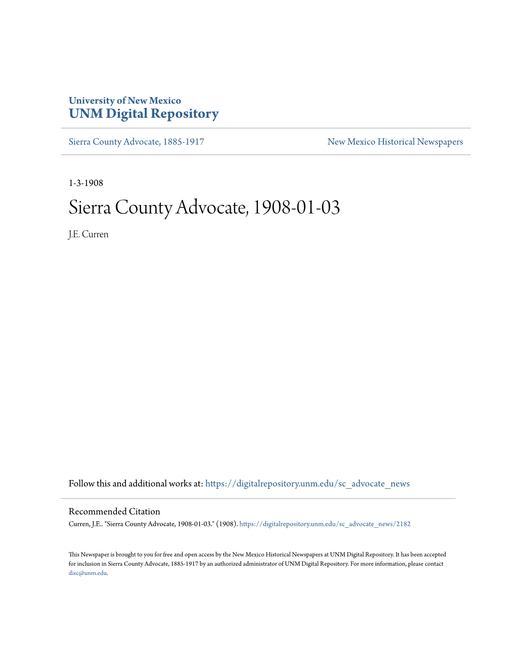 Sierra County Advocate, 1908-01-03 J.E