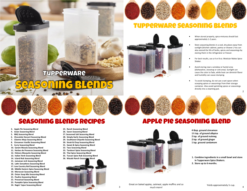 Tupperware Seasoning Blends