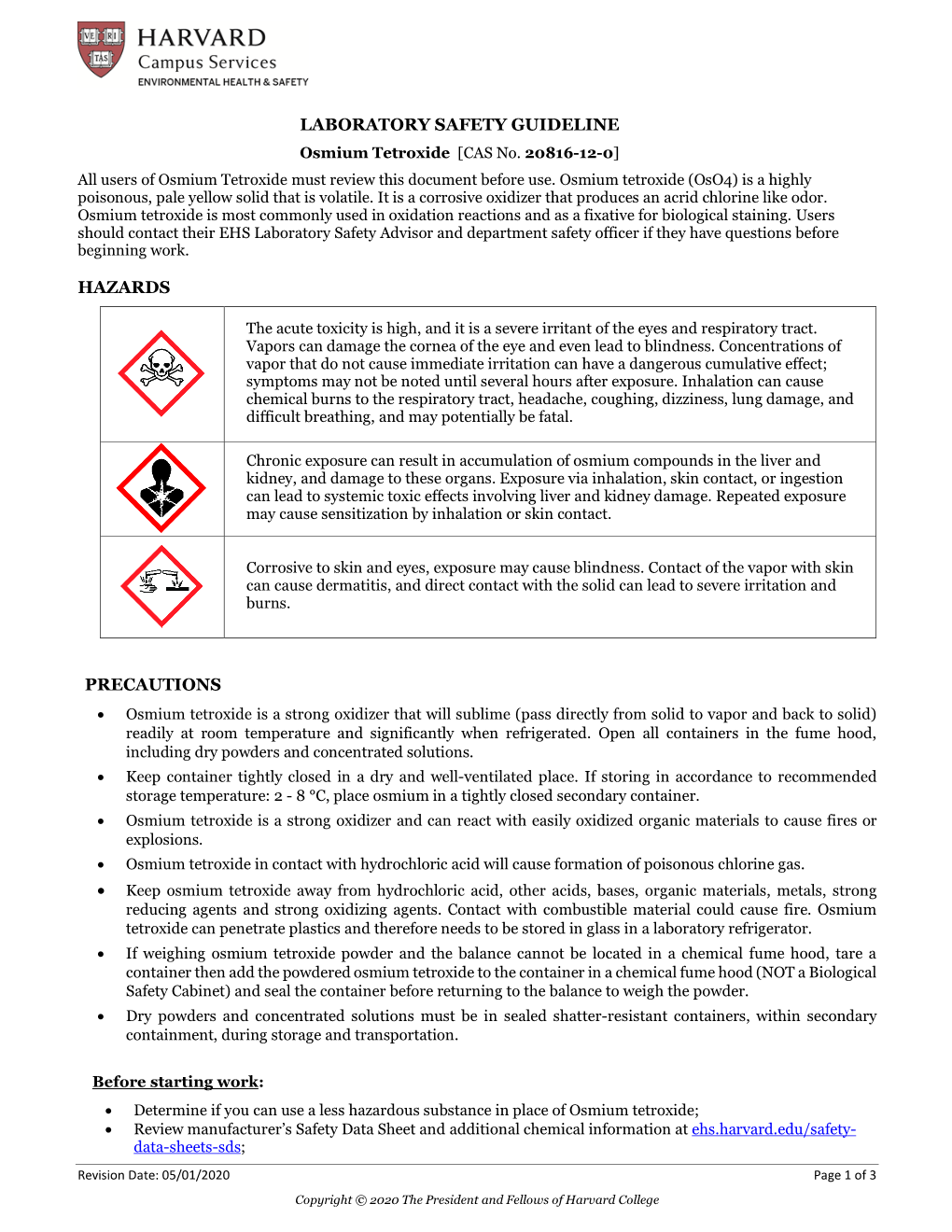 Osmium Tetroxide [CAS No