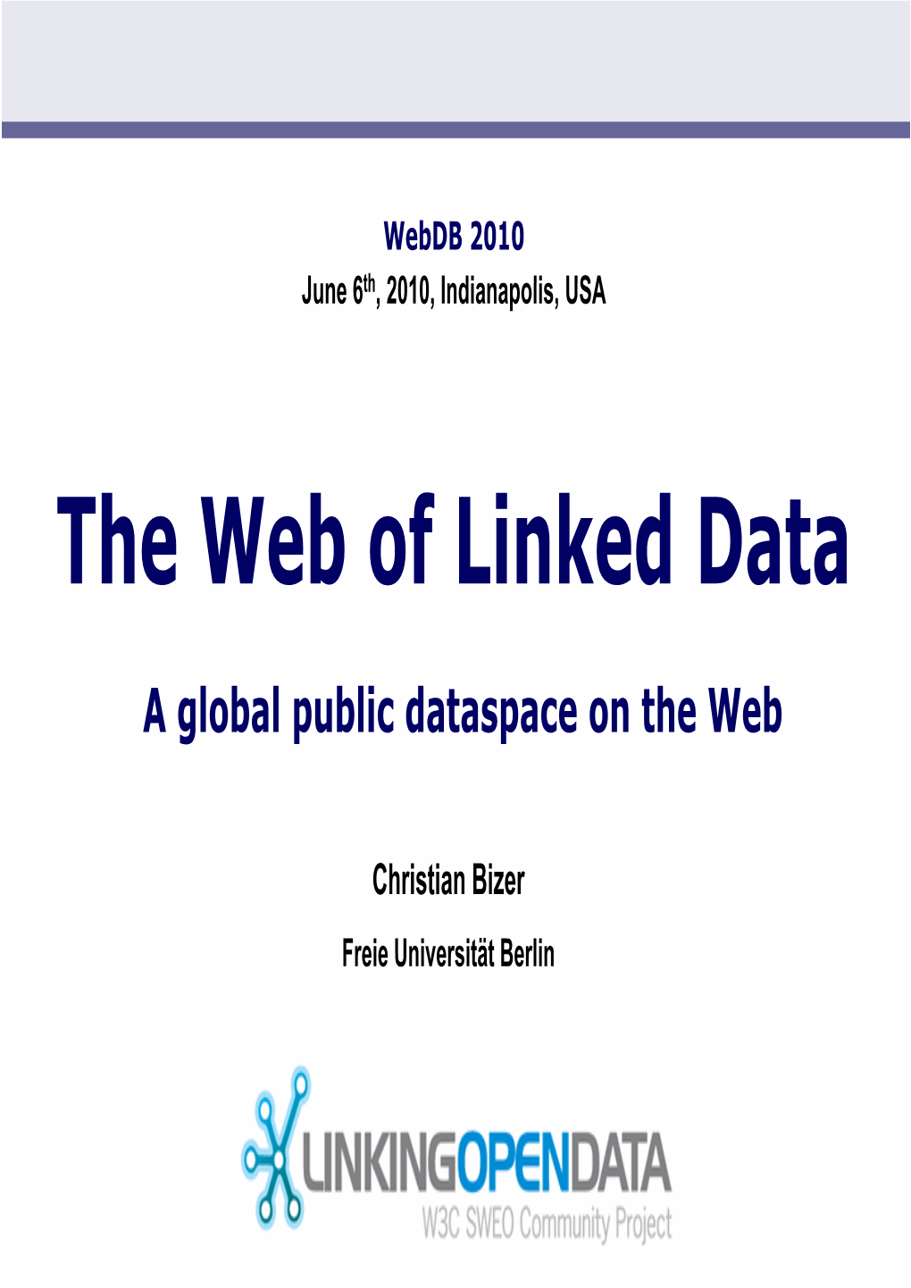 The Web of Linked Data