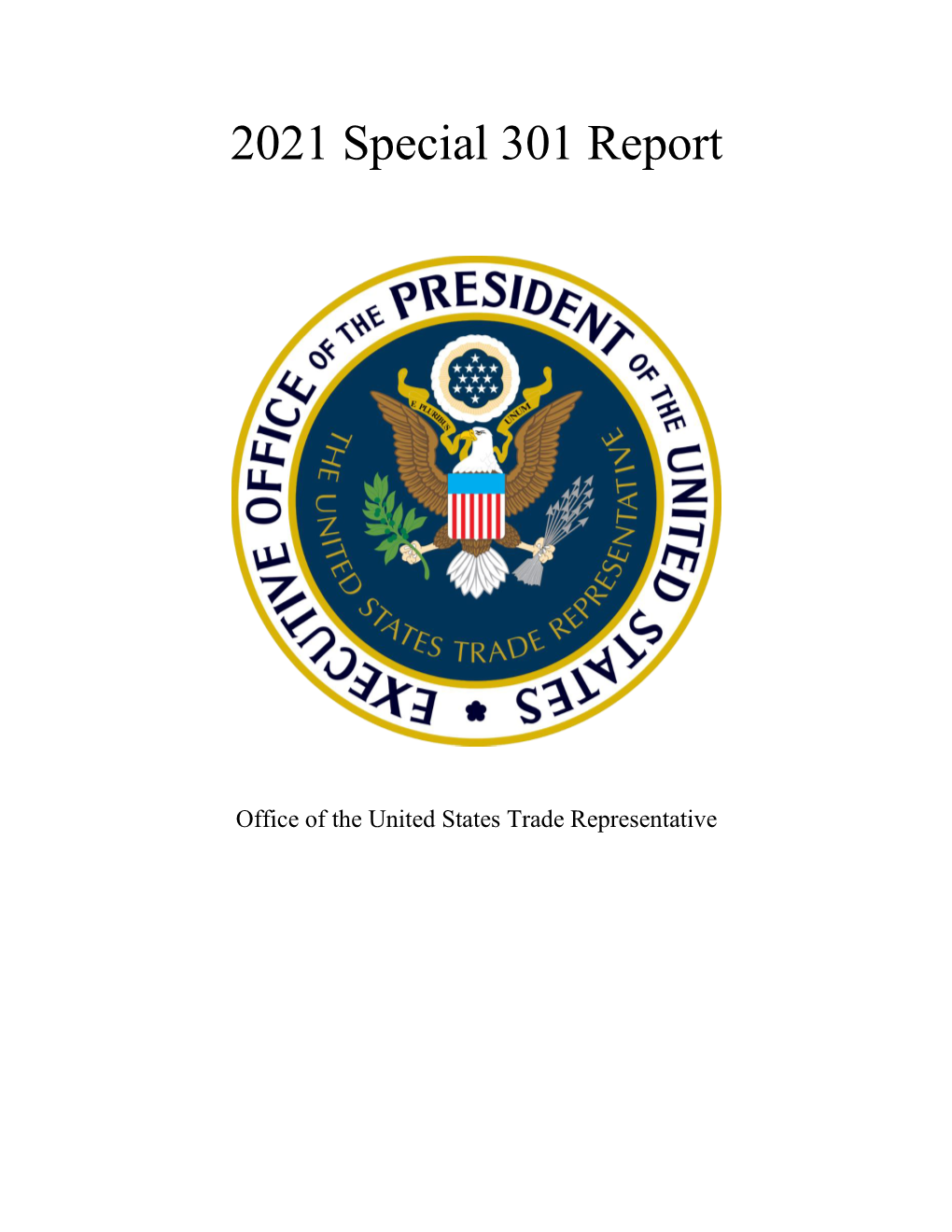 USTR 2021 Special 301 Report