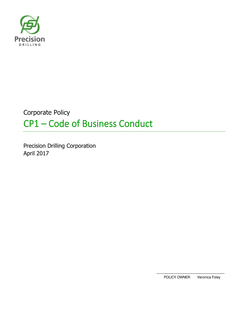 CP1 – Code of Business Conduct