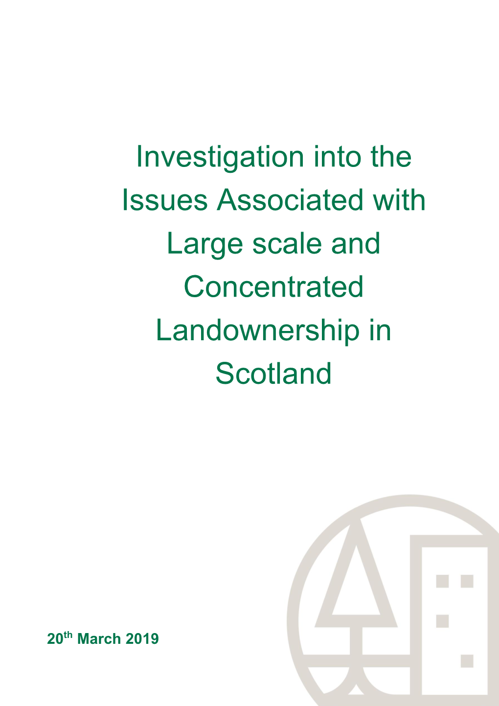 The Impact of Concentrated Land Ownership