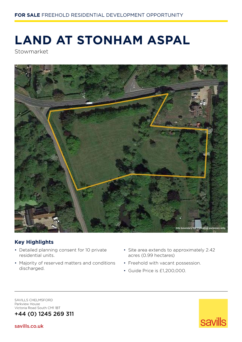 LAND at STONHAM ASPAL Stowmarket