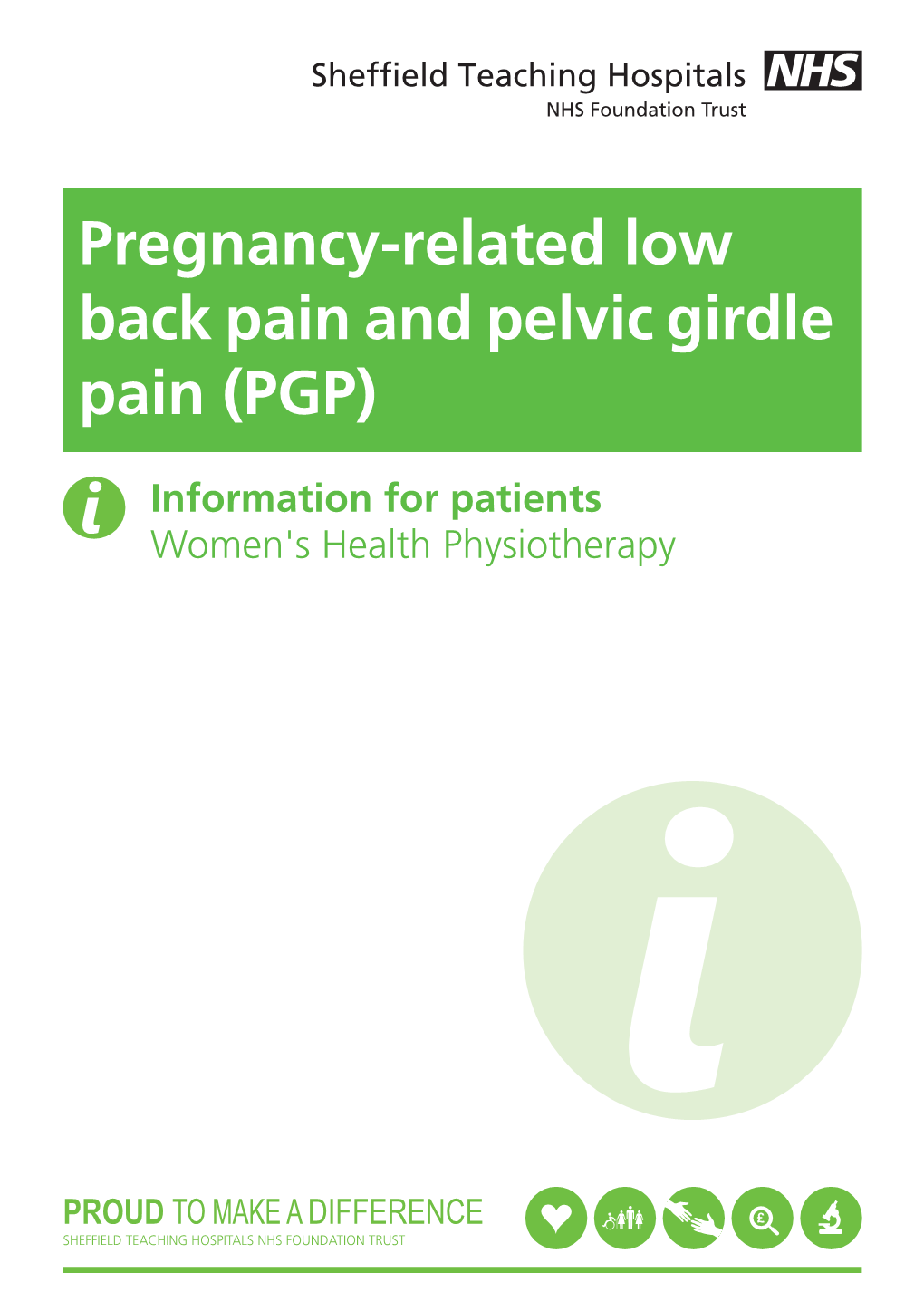 Pregnancy-Related Low Back Pain and Pelvic Girdle Pain (PGP)