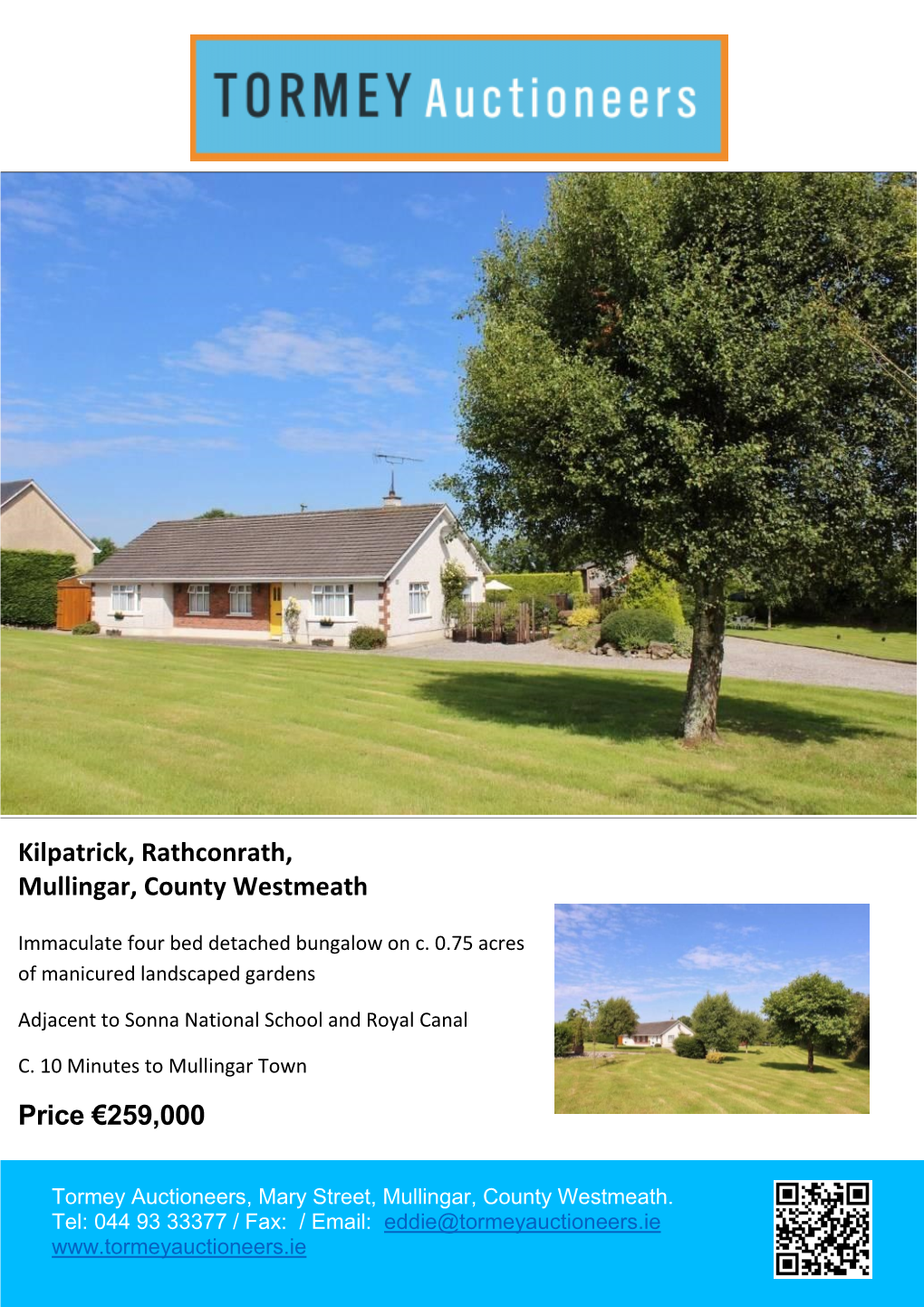 Kilpatrick, Rathconrath, Mullingar, County Westmeath Price €259,000