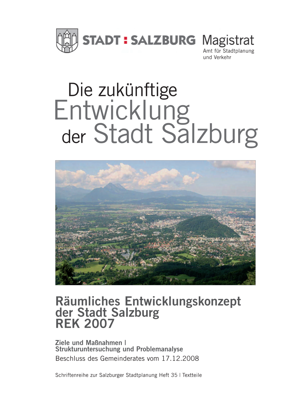 Entwicklung Der Stadt Salzburg