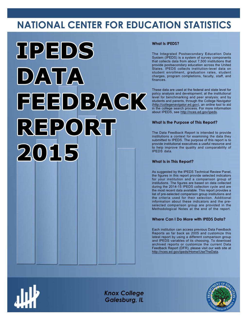 Knox College IPEDS Data Feedback Report 2015