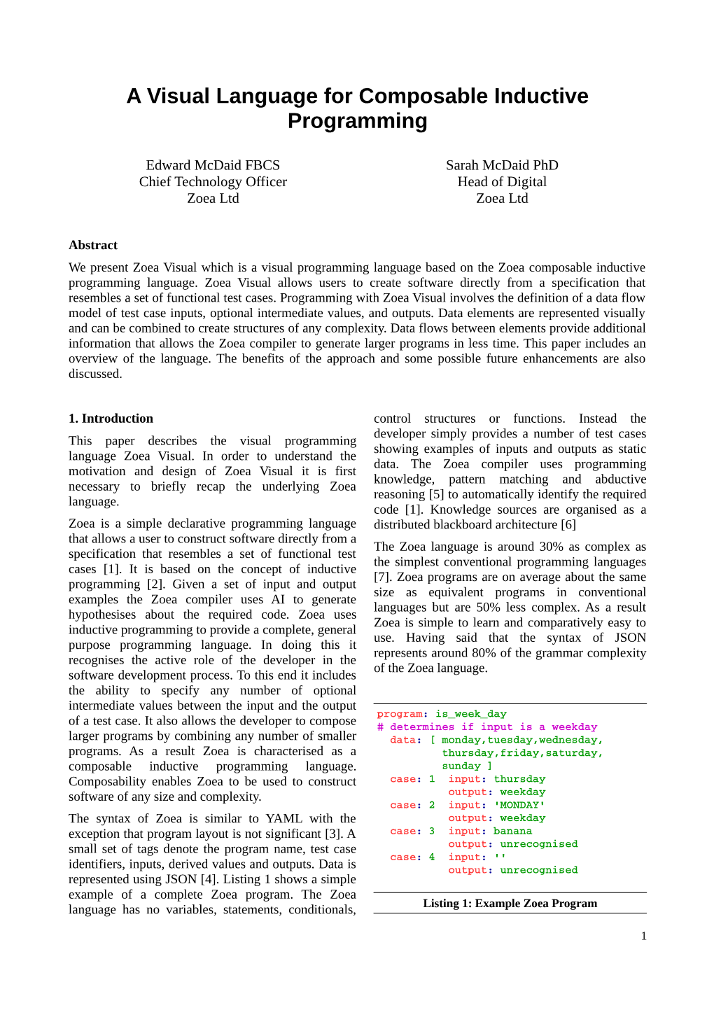 A Visual Language for Composable Inductive Programming