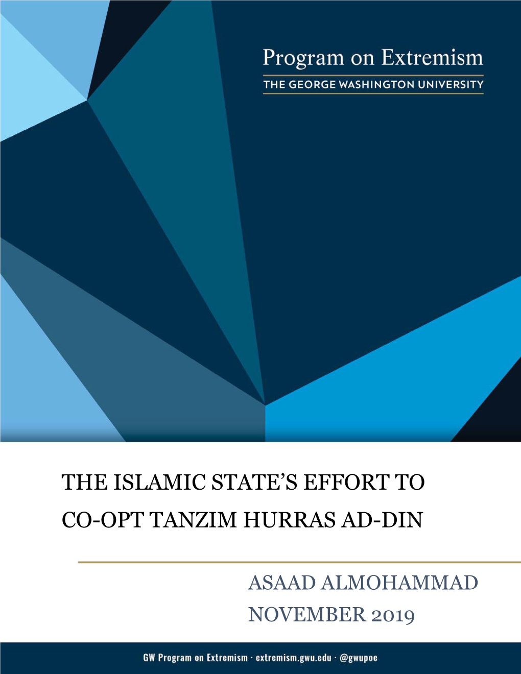 The Islamic State's Effort to Co-Opt Tanzim Hurras Ad-Din