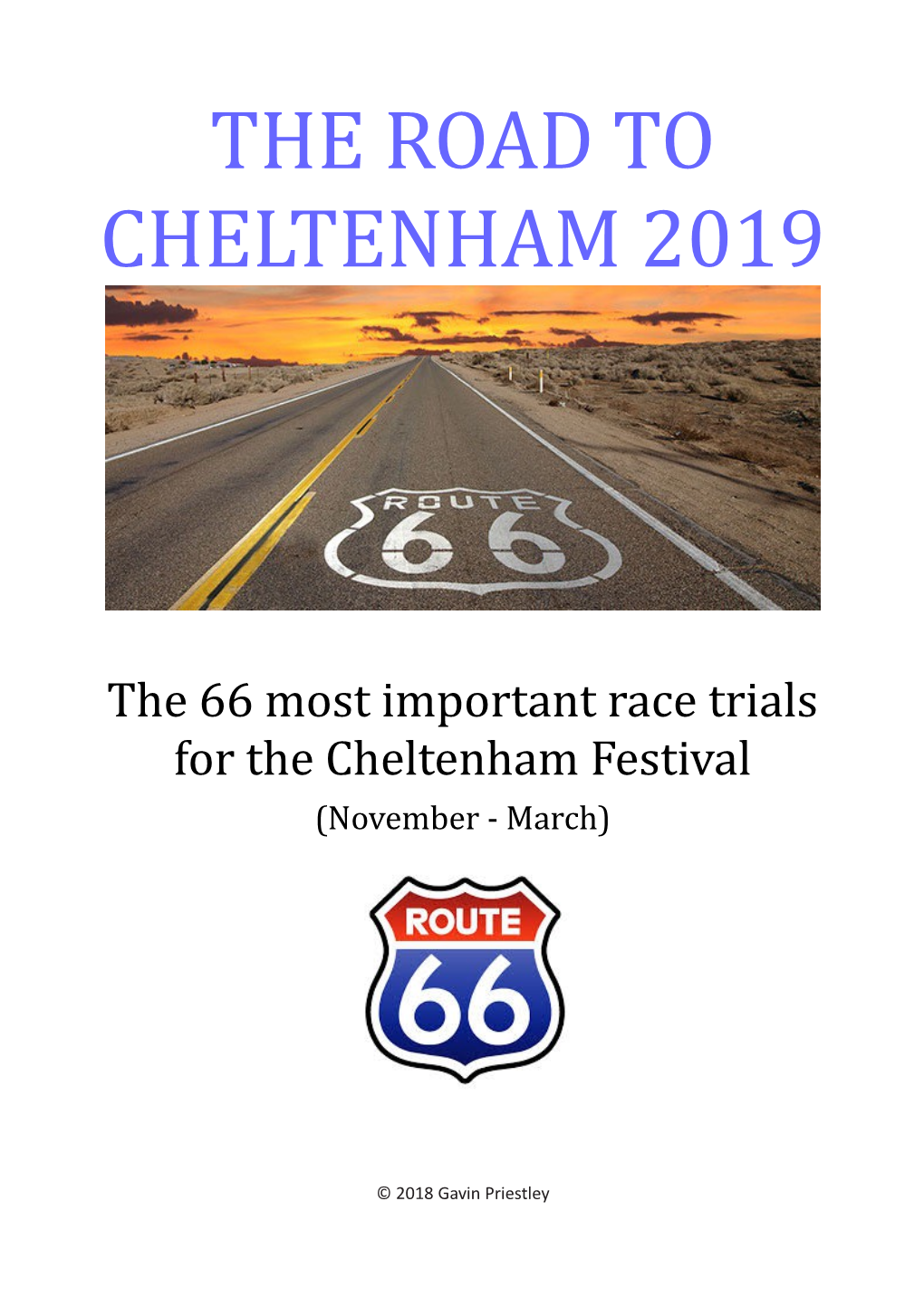 The Road to Cheltenham 2019