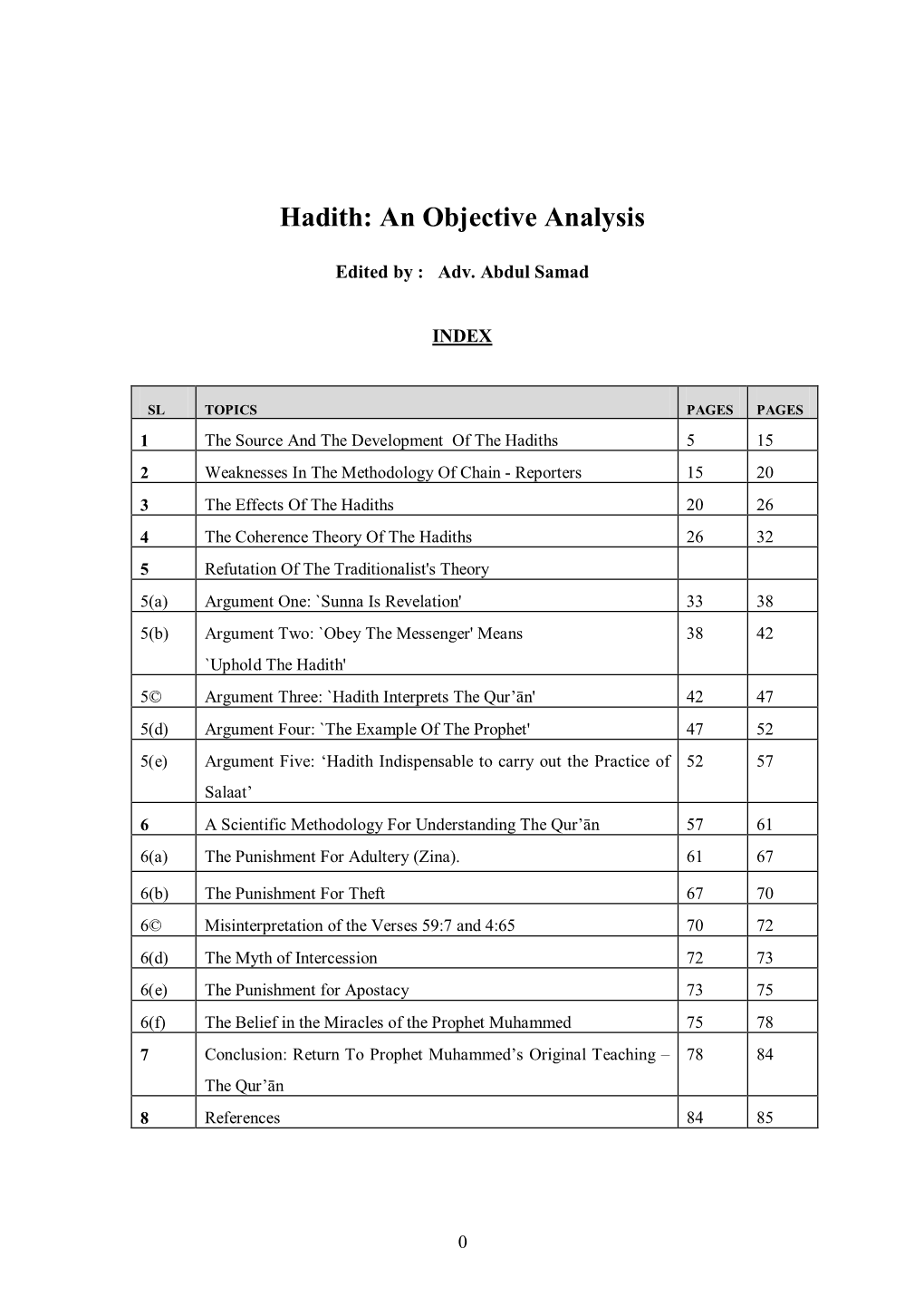 Studies in Hadith