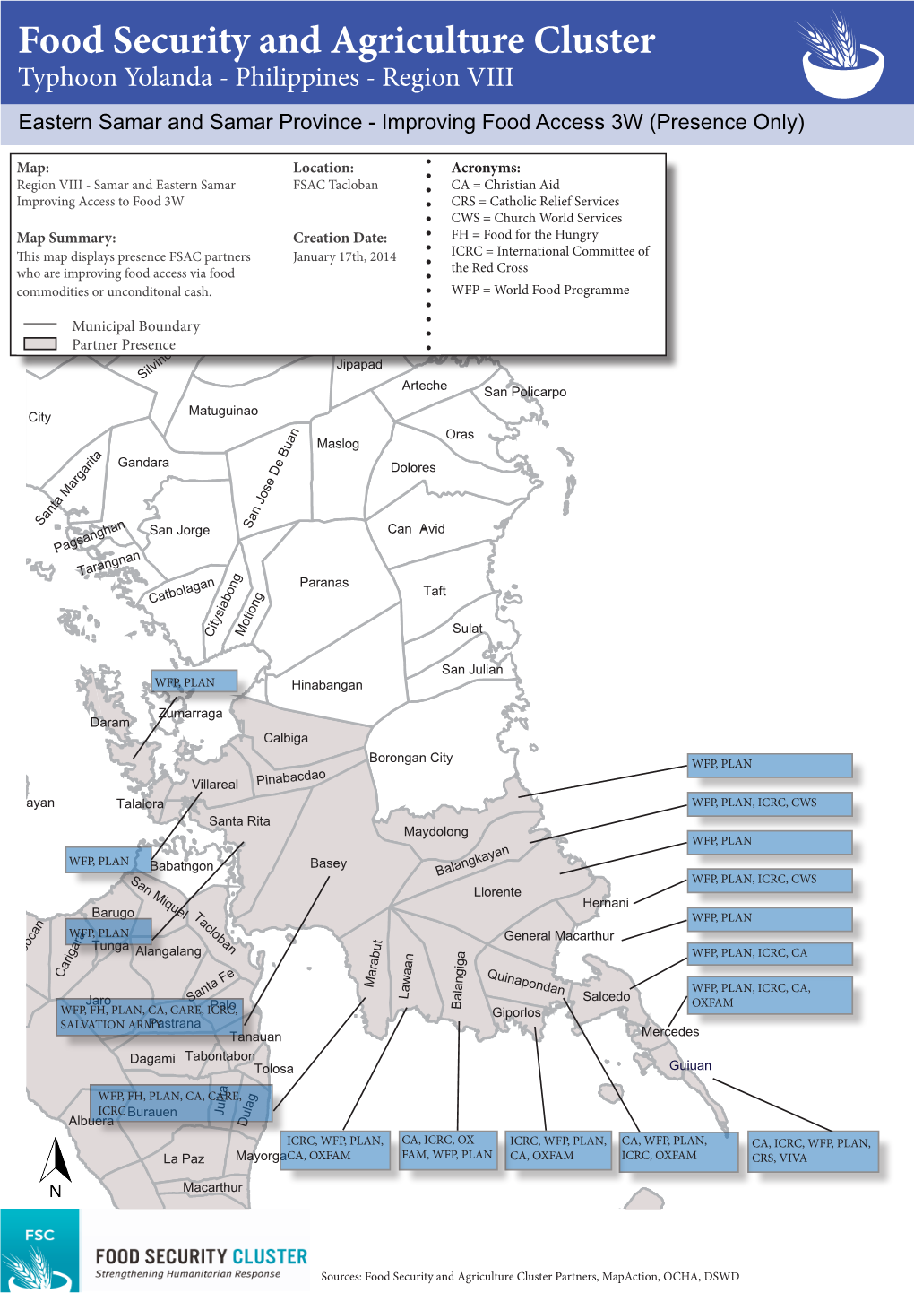 Typhoon Haiyan (Yolanda) Food Distribution Coverage