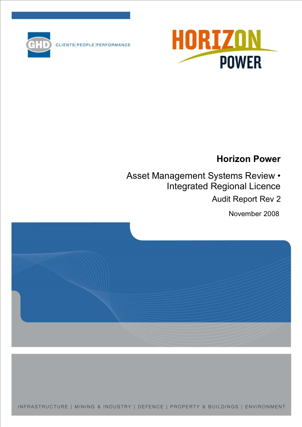 Horizon Power Asset Management Systems Review • Integrated Regional Licence Audit Report Rev 2