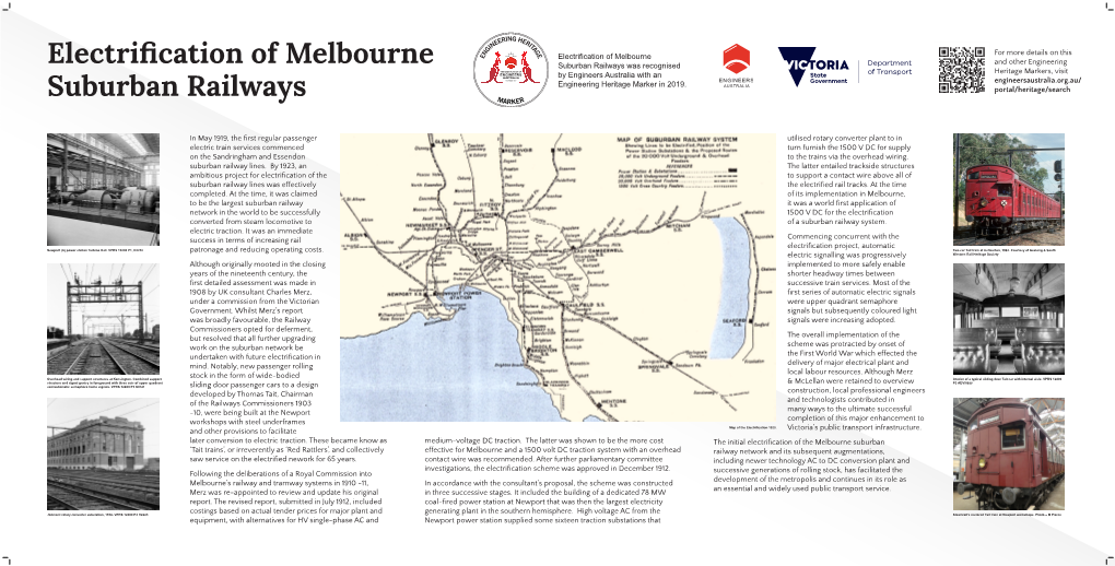 Electrification of Melbourne Suburban Railways