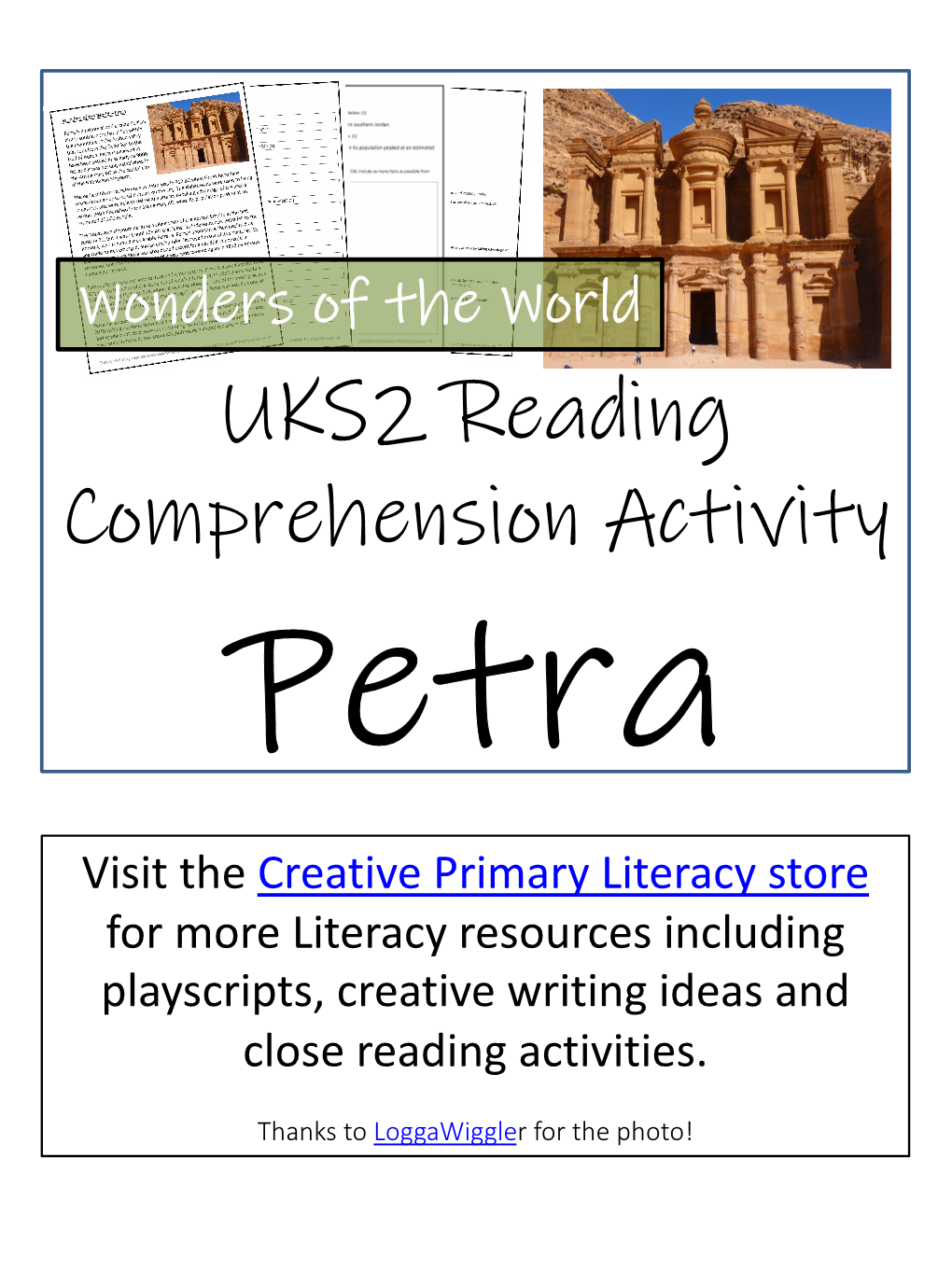 Year 4 Petra Reading and Grammar Activities