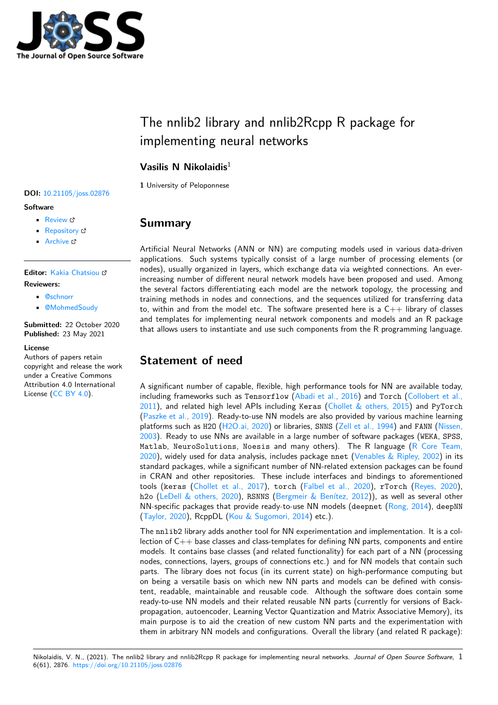 The Nnlib2 Library and Nnlib2rcpp R Package for Implementing Neural Networks