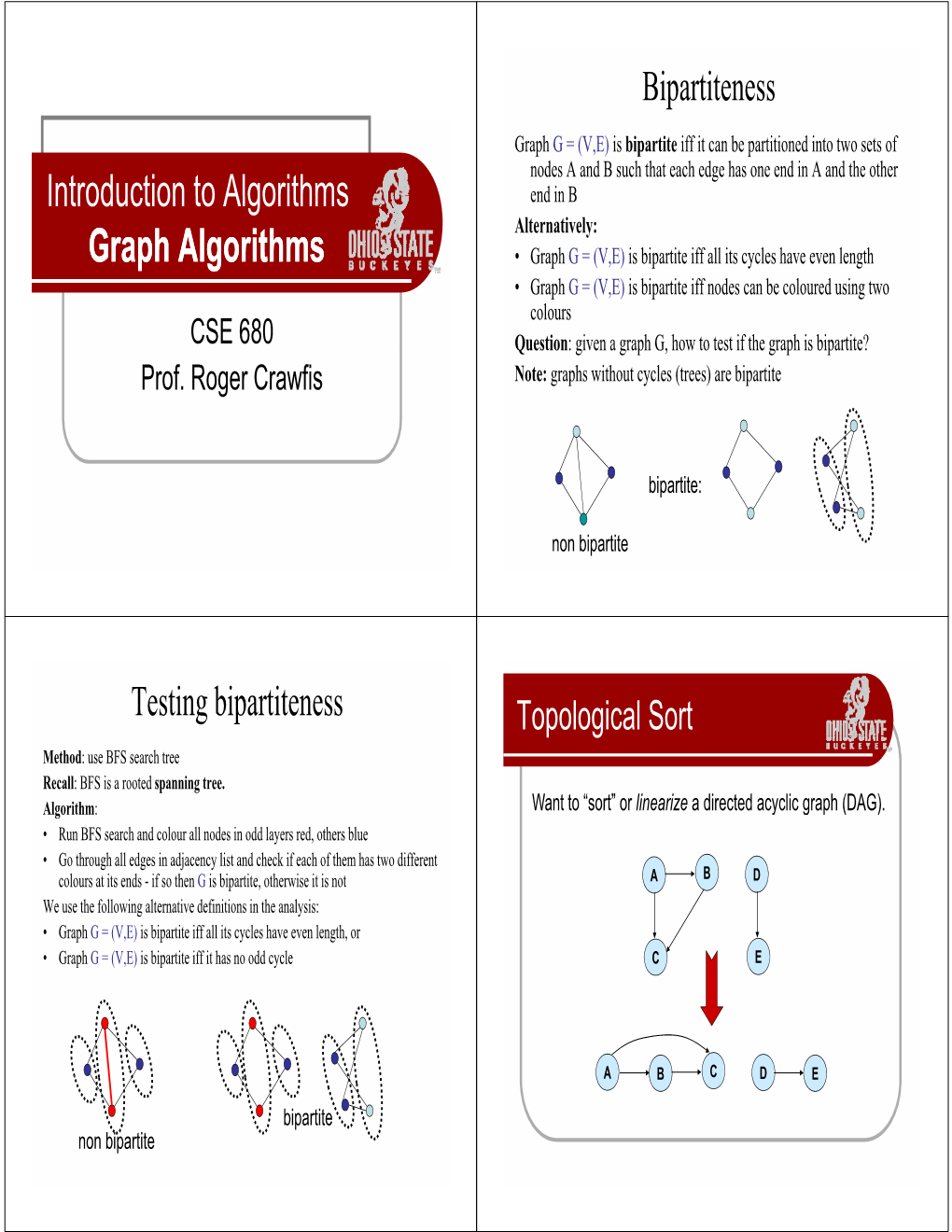 Graph Algorithms G