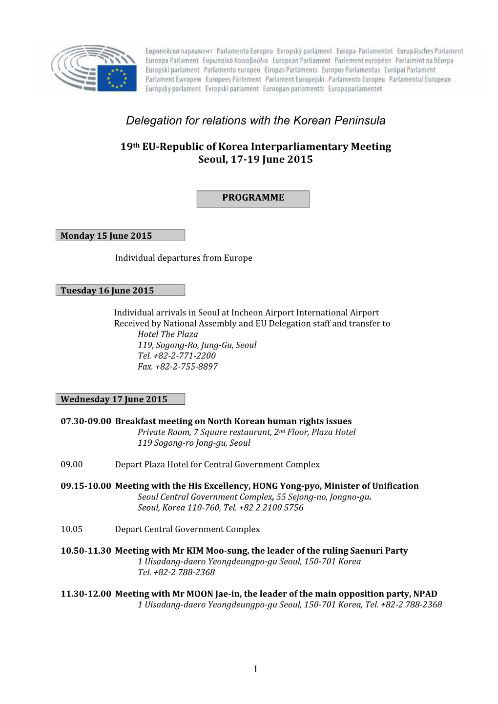 Delegation for Relations with the Korean Peninsula