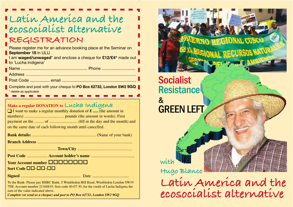 Atin America and the Ecosocialist Alternative