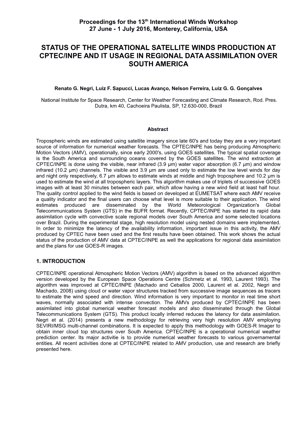 Guidelines for the Preparation of Final Papers for EUMETSAT Conferences