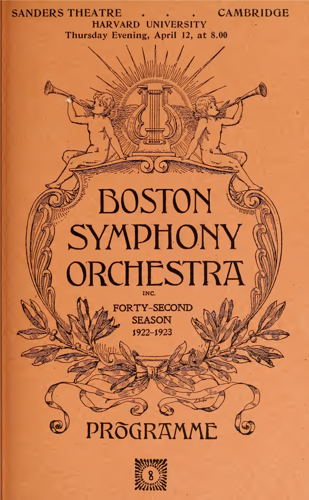Boston Symphony Orchestra Concert Programs, Season 42,1922