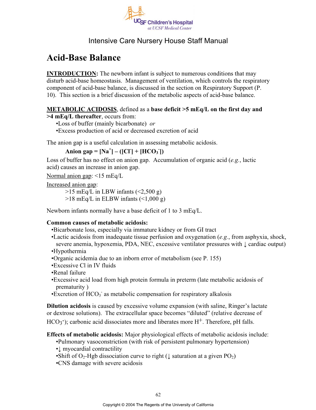 Acid-Base Balance