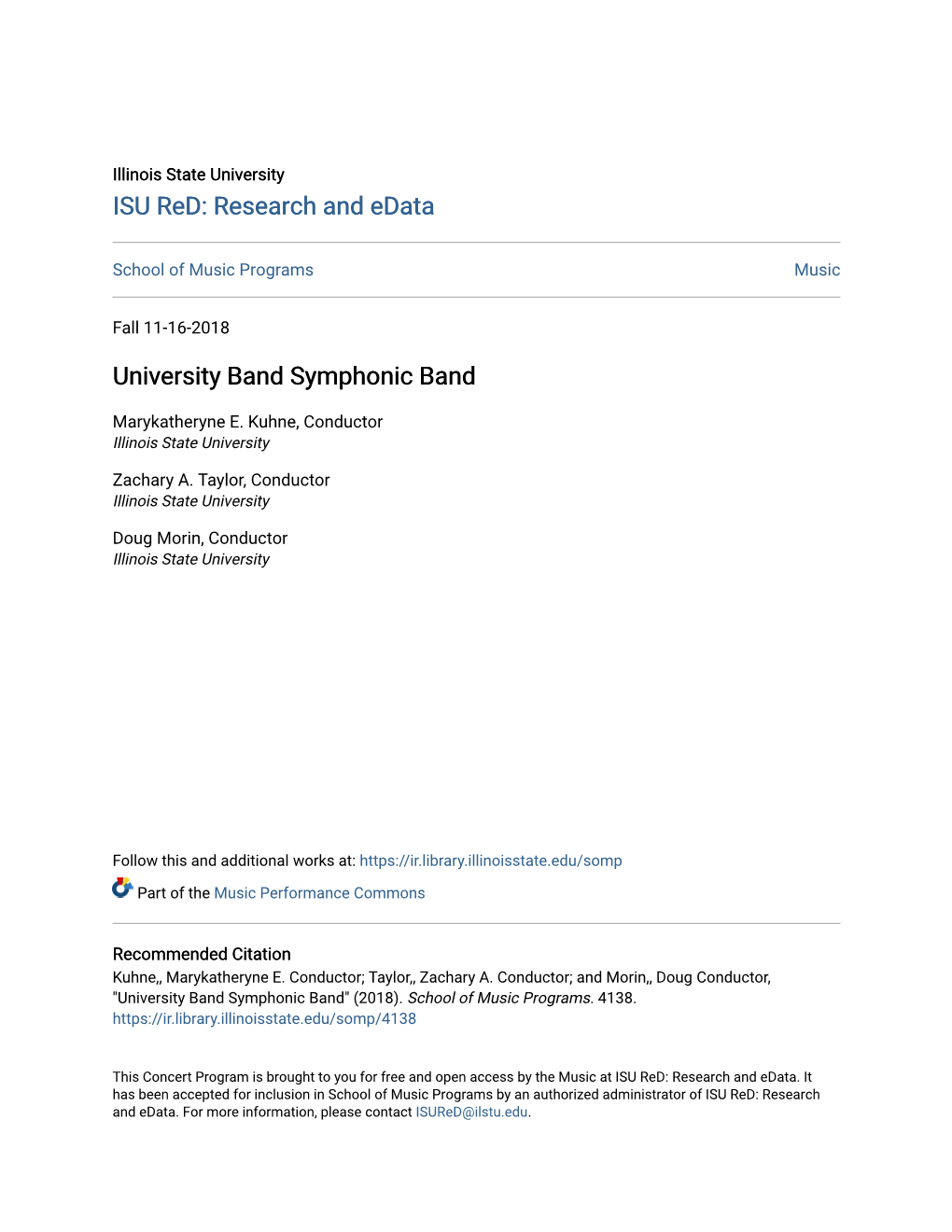 University Band Symphonic Band