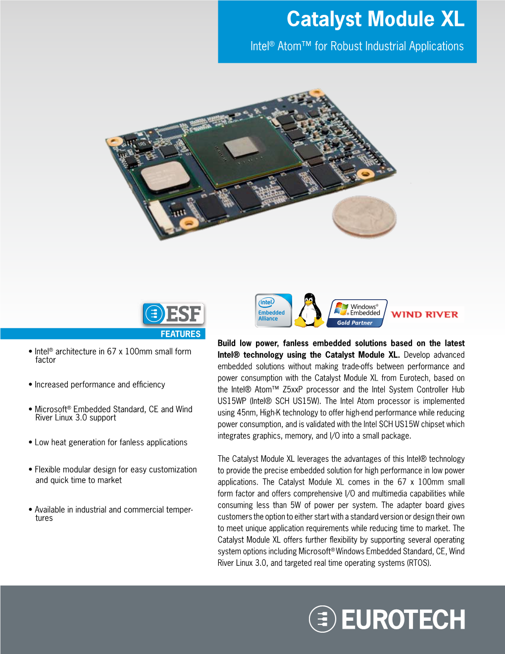 Eurotech Catalyst Module XL CMM4509C